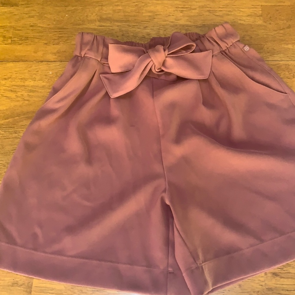 Burnt red Lululemon shorts